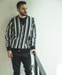 MR.OLIVE7G GARTER STITCHING KNIT / MULTI STRIPE CARDIGAN ミスターオリーブ/7G ガーターニット / マルチストライプ カーディガン